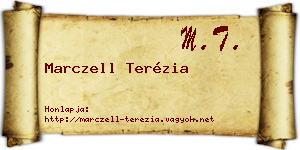 Marczell Terézia névjegykártya