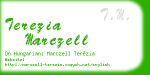 terezia marczell business card