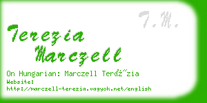 terezia marczell business card